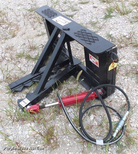 mini skid steer post puller|easy man tree puller.